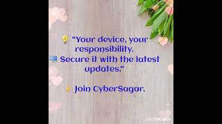 #cybersagar #cybersecurity #cyberknowledge #cyberdost #CyberAwareness #cybergyan #Onlinesafety