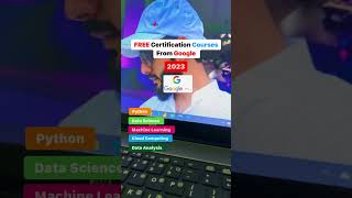 FREE CERTIFICATION COURSE FROM GOOGLE TO TRY IN 2023 🎓📚🚀 #freecertificate #google #shorts #youtube