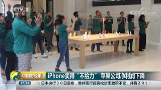 [中国财经报道]iPhone卖得“不给力” 苹果公司净利润下降| CCTV财经