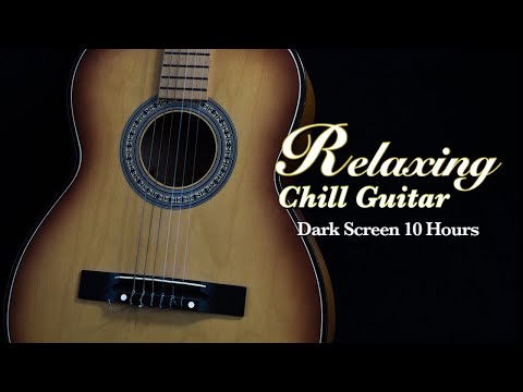 Deep Calm Sleep: Soothing Guitar Music for Peaceful Relaxation【 Black Screen 10 hours 】