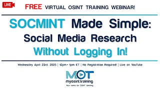 SOCMINT Made Simple: Social Media Research Without Logging In