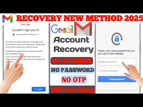 How to Recover Gmail Account without Verification Code Password | Gmail account Recovery