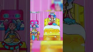 Elsa and Harley Quinn Taking Care Of Sick Mom In Hospital #shorts