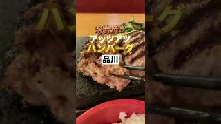 品川グルメ【溶岩焼きで食べるアッツアッツハンバーグ】だたハンバーグが食べたい（TODOS）