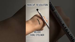 RELOVE by Makeup Revolution London KOHL EYELINER #kajal #black #swatch #nofilter #eyepencil #relove