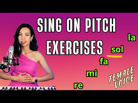 5 MINUTE DAILY Vocal warmup .C minor scale vocal workout for FEMALE VOICE. How to sing on pitch