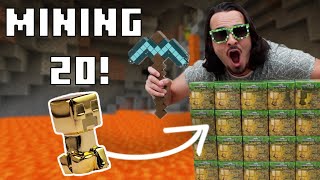 Mining 20 Minecraft Mining Kits! (1/48 have a Rare Golden Creeper!)