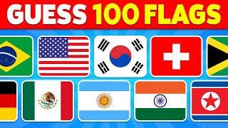 🚩 Guess The Country By The Flag Quiz 🌎🤔⏰ | Can You Guess 100 Flags? | Flag Quiz