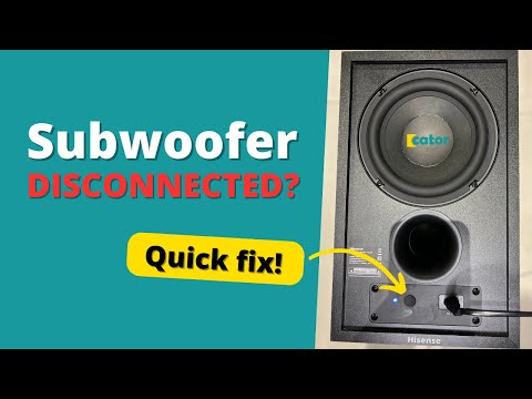 Manually pair a Hisense soundbar with subwoofer | Quick fix