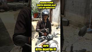 Follow the Courier's Request to make a cellphone charger on a motorbike #idea #diy #creative #fyp...