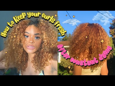 How To Keep Your Curls Fresh After Dying It ✨💓