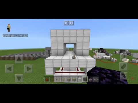How to make a 2x2 seemless flush piston door (mcpe)