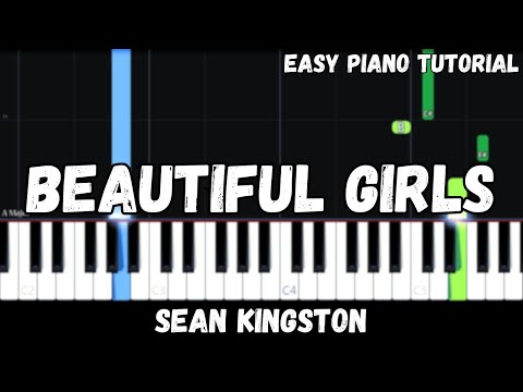 Sean Kingston - Beautiful Girls (Easy Piano Tutorial)