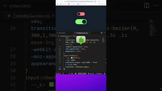 Bouncy Toggle Switch using HTML & CSS Only #webdevelopment #htmlcss #webdesign