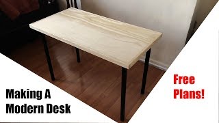 Making a Modern Desk | DIY | How-To | Simple