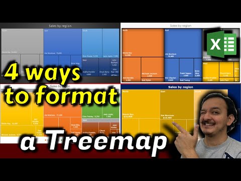 ✅How to format a treemap chart in Excel - 4 different ways
