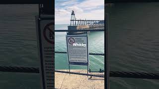 Whitby Piers No Fishing Into The Harbour #whitby #fishing #angling #yorkshire