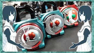 ☆プレバン限定☆ カプセルロックシード 昭和ライダー伝説セット 1号 2号 V3 音声確認レビュー！【仮面ライダー鎧武】