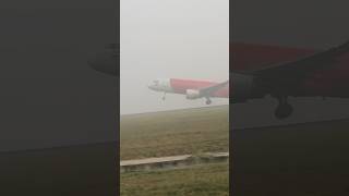 Smog Or Fog | Air-India TakeOff | #shorts #trending #viralshorts #aviation #airindia #fog #takeoff