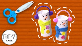 FROSTY the Snowman Paper Roll Craft | Fast-n-Easy | DIY Labs