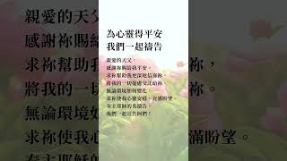 爲心靈得平安 我們一起禱告     #祷告 #祈祷 #主耶稣 #教堂 #禱告 #呼求