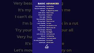 Learn Basic Vs Advanced English 😲 #shorts #english