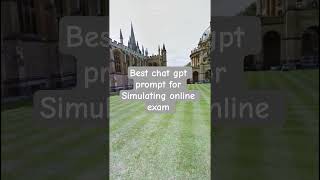 Online exam simulation by ChatGPT #exampreparation #aiforgood #aiforstudents