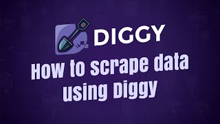 How to scrape data using Diggy Miner