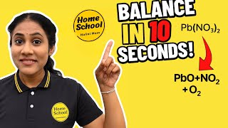 Balance Any Reaction in Seconds! Class 10 Science Magic Trick 🔥#Class10Science #BalancingEquation