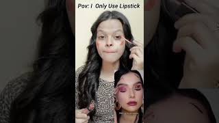 I Only Use Lipstick #viralvideo#youtubeshorts#makeuphacks#viralhacks#lipstickhack#dailyhack#subscrib