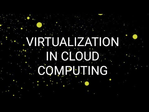 VIRTUALIZATION IN CLOUD COMPUTING