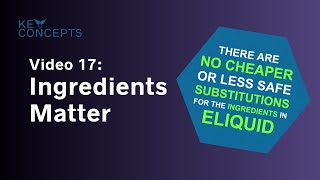 VAEP Key Concepts video 17: Ingredients Matter