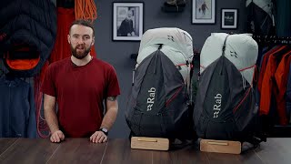 Rab Muon hiking packs