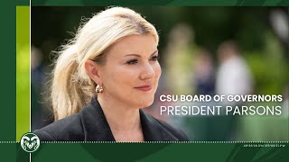 Amy Parsons Addresses the CSU Board of Governors