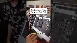 CUSTOMERS IMAC SCREEN FELL OFF!!!! 🖥️🛠️ #education #brokenfix #smartphone #techrepair #gaming