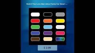 Honk if You Love Bad Jokes Funny Car Decal - Hilarious Auto Bumper Sticker for Comedy Fans - Perf...