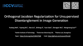 Orthogonal Jacobian Regularization for Unsupervised Disentanglement in Image Generation (ICCV 2021)