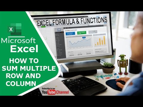 Sum in Excel | How to sum multiple rows and columns in excel | How to sum multiple rows in excel