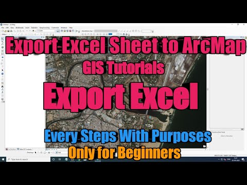 How to Excel Sheet Data in ArcGIS | Export Excel Sheet | ArcMap 10.5 |