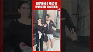#ibrahimalikhan & #khushikapoor workout together ahead of their film #nadaaniyan 's release |