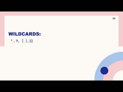 17 - Wildcards in Linux