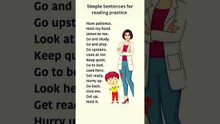 English reading practice sentences | #englishspeaking #sentences #learnenglish