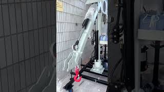 Tiny Body. Massive Energy. That Arm Tho… 🔥#CompactCrane #MechanicPorn #EngineeringAesthetics