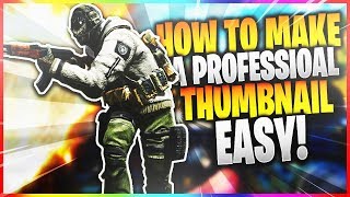 HOW TO MAKE A PROFESSIONAL THUMBNAIL EASY! - (Photoshop Thumbnail Tutorial)