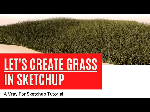 Vray For Sketchup Tutorial:  How To Create Grass In Sketchup Using Vray Plugins
