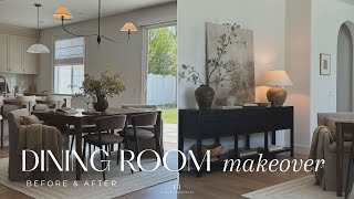 Dining Room Makeover 2025 || Budget Friendly Room Transformation || From Boring to Elevated
