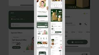 Beauty and Cosmetic Product Shop Mobile App UIUX Design | Figma | App Design | Mobile Application UI