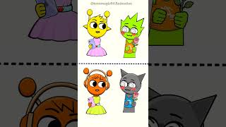 "FAKE GIRLS?! 😱 GRAY & OWAKCX ARE SHOCKED!" #animation #sprunki #funny