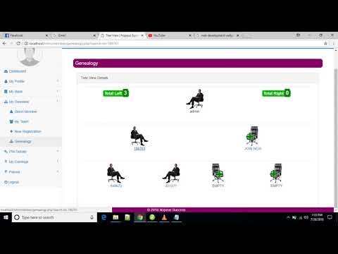 Binary MLM System in core PHP with SQL Database