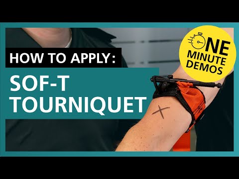 How to Apply the Sof T Tourniquet | One Minute Demos